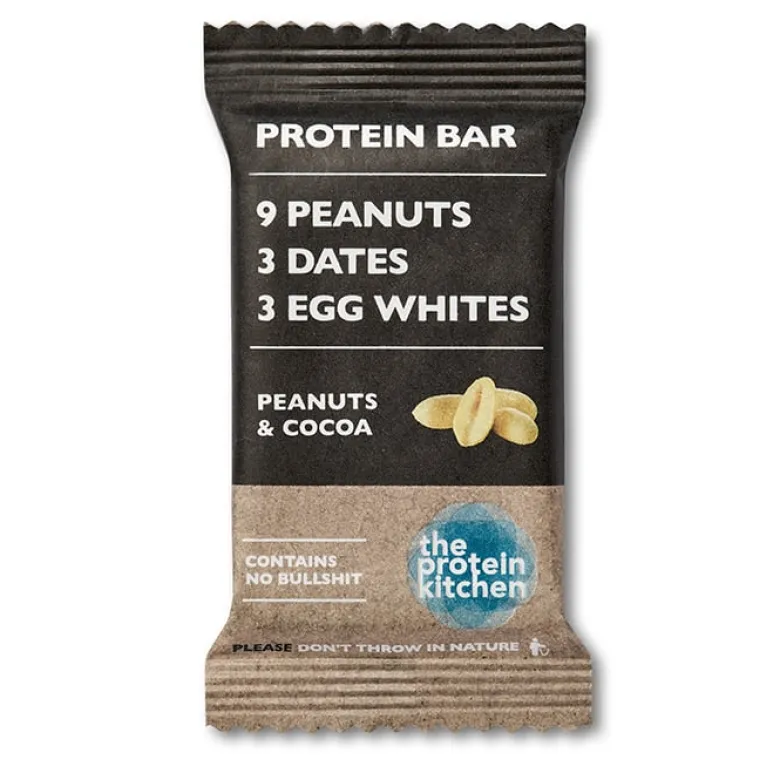 12 x Protein Kitchen Protein Bar, 55 g, Peanuts & Cocoa