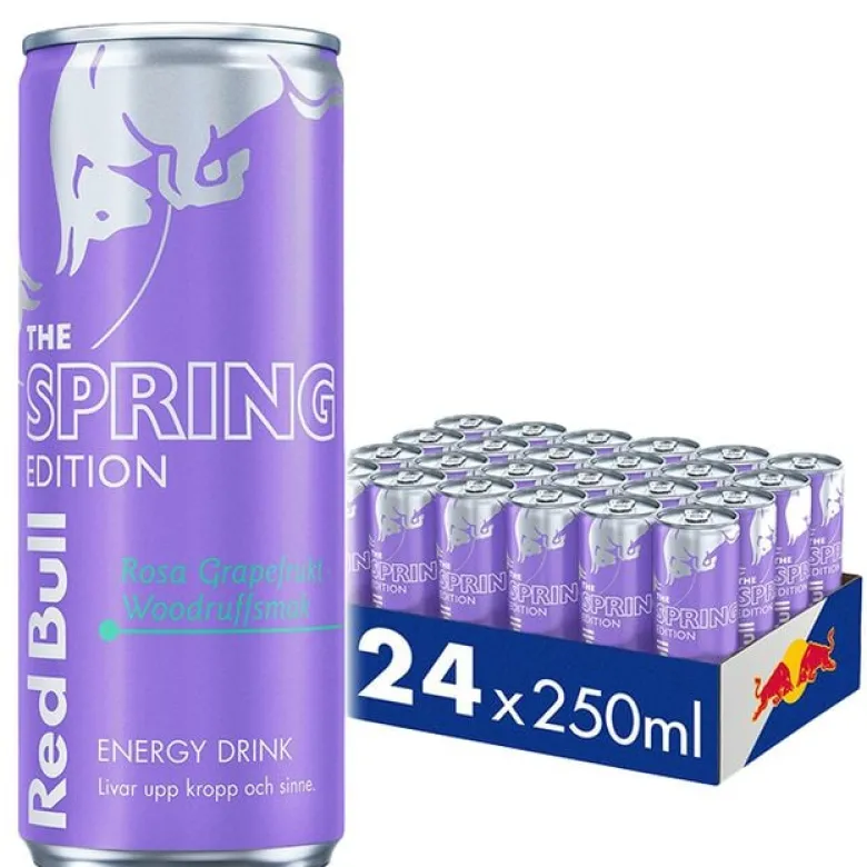 24 x Red Bull Energidryck, 250 ml, Lilac Edition
