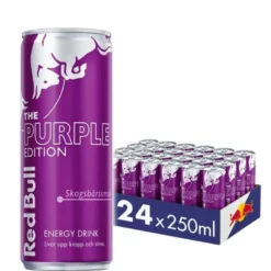 24 x Red Bull Energidryck, 250 ml, Purple Edition Skogsbär
