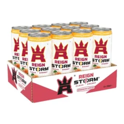 12 x Reign Storm Energy 335 ml Strawberry Apricot 2 kr pant