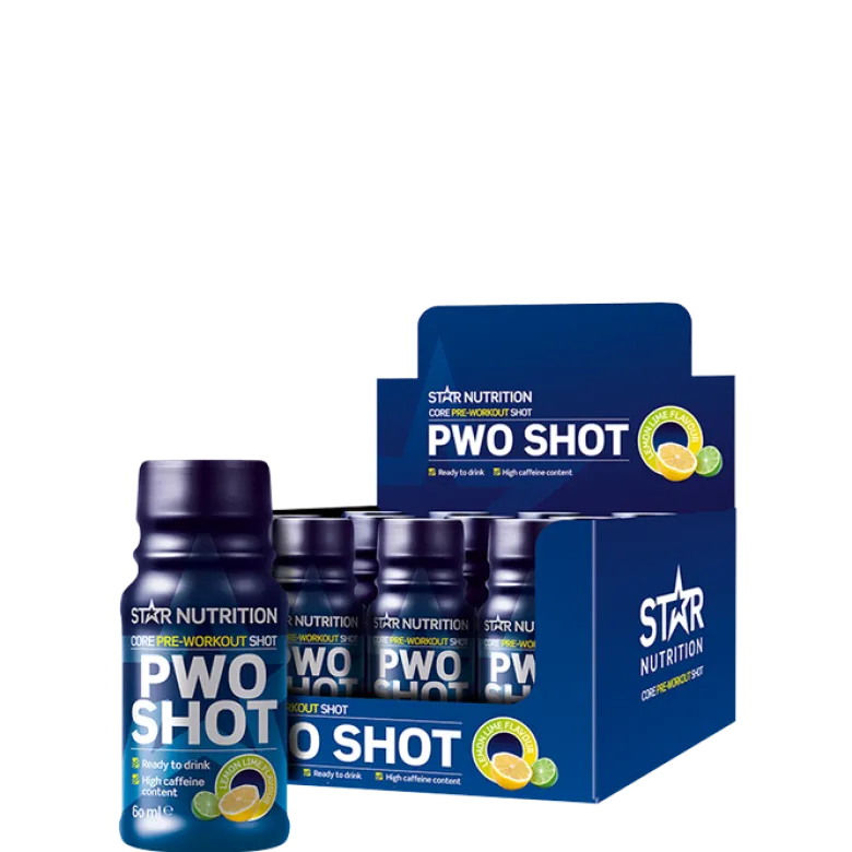 12 x Star Nutrition PWO Shot, 60 ml, Lemon Lime