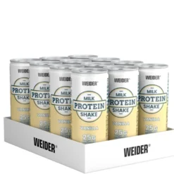 12 x Weider Protein shake, 250 ml Vanilj