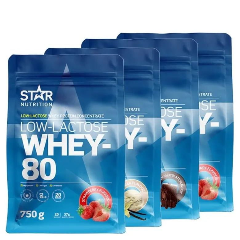 4 x Whey-80 750 g Low Lactose