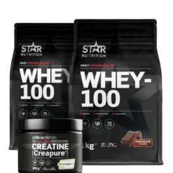 2 x Whey-100 Vassleprotein + Kreatin Creapure®
