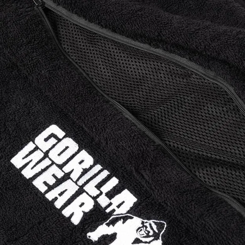 Zip Pocket Gymhandduk Svart